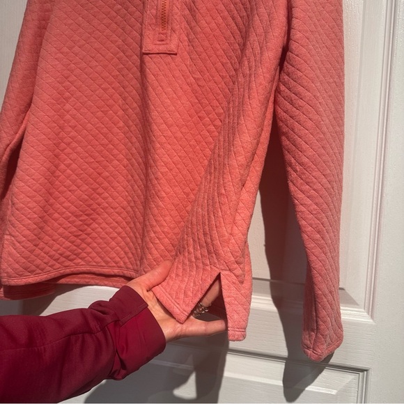 Coral 1/4 Zip Quilted Pullover Sweater - Picture 4 of 5